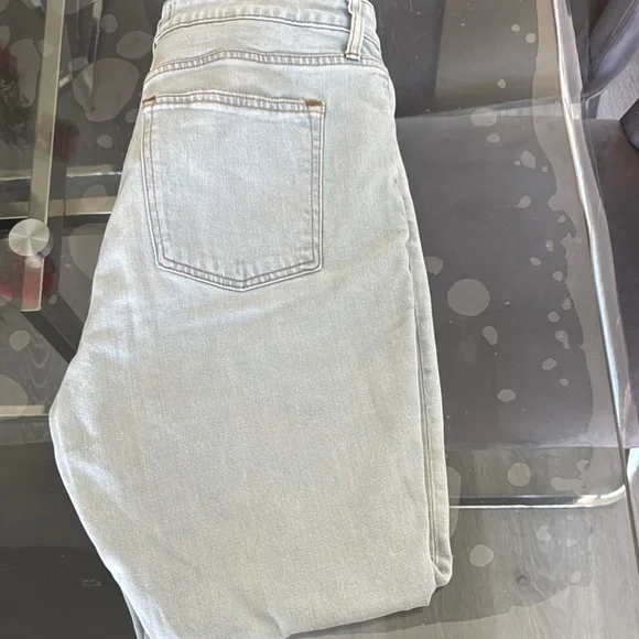 Abercrombie & Fitch Skinny High Rise Light Blue Denim Jeans Curve Love Size 14 - Picture 3 of 3